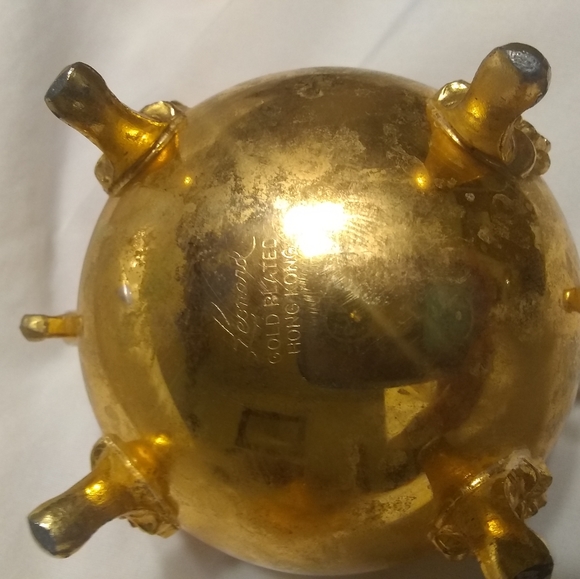 Vintage 24kt gold plated creamer